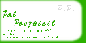 pal poszpisil business card